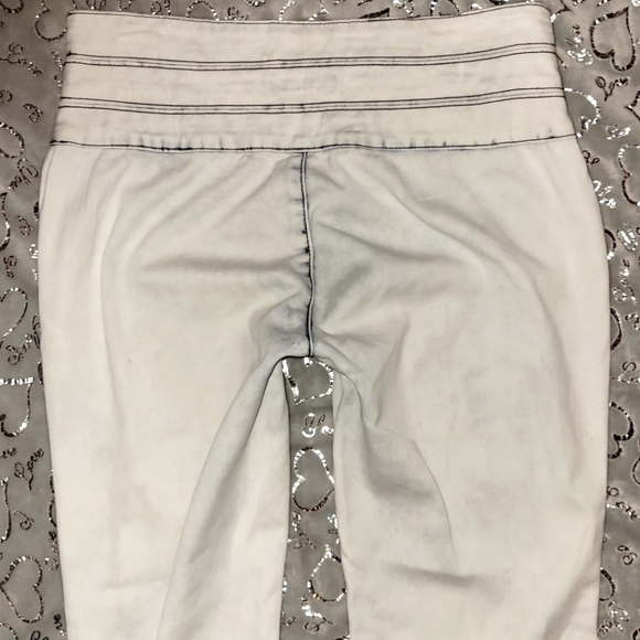 Acid Washed Jeans High Rise Waist Skinny Jeggings Side Zip Tatum Highrise LEI 7 - Picture 7 of 9